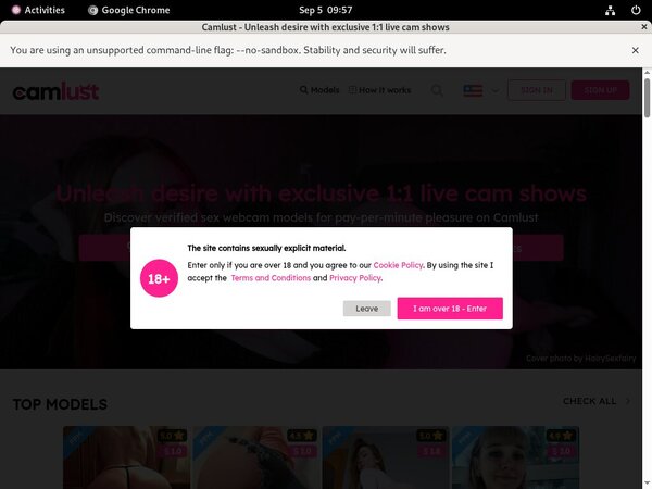 Cam Lust Free Trial Option