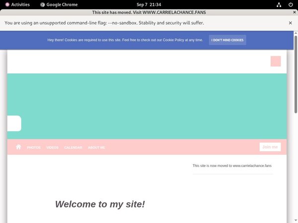 Carrielachance.modelcentro.net Without Card