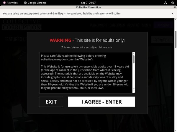 Collective Corruption Signup Discount