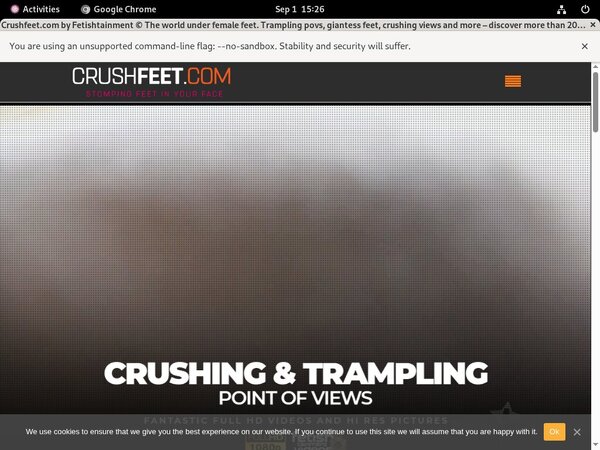 Crushfeet.com Webcams