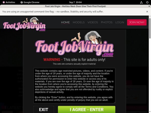Footjobvirgin.com Full Discount