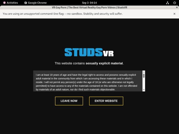 Free Studs VR Trial Memberships