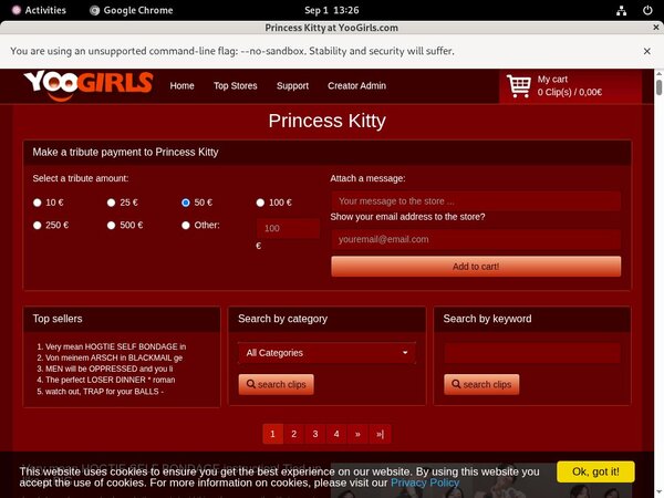 Free Trial PrincessKitty Login