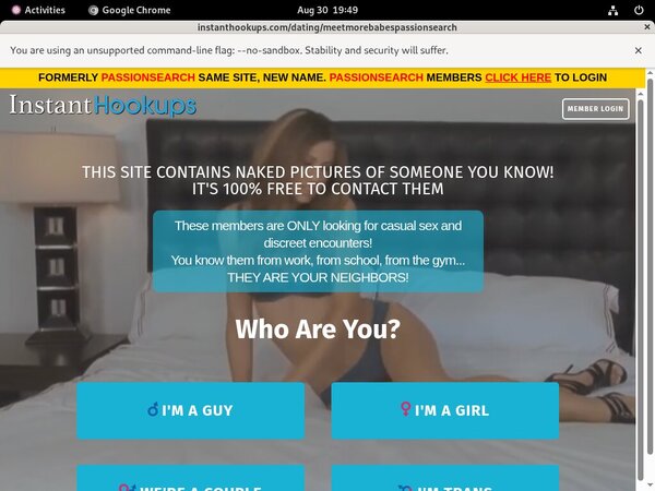 Instant Hookups Without Joining