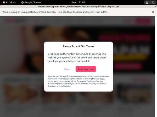 JapanLust Sign Up Again