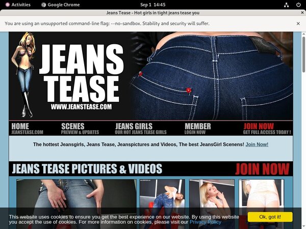 Jeans Tease Con Deposito Bancario