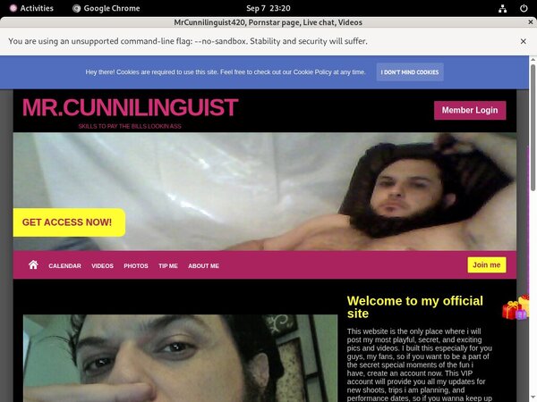 MrCunnilinguist420 Signup Discount