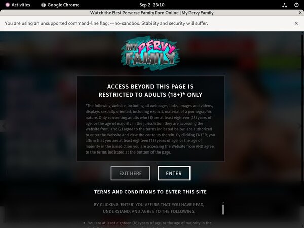 My Pervy Family Login Password