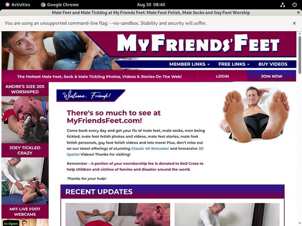 Myfriendsfeet.com Network Discount