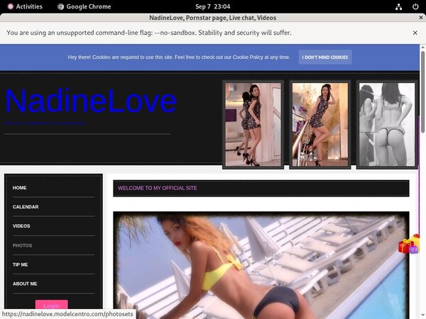 Nadinelove.modelcentro.com Discount 70% Off