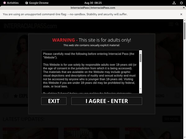 New Interracialpass.com Account