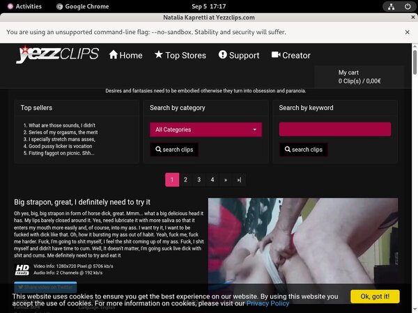 Passwords Yezzclips.com