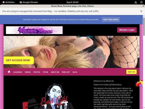 Raven Roxx Login Password