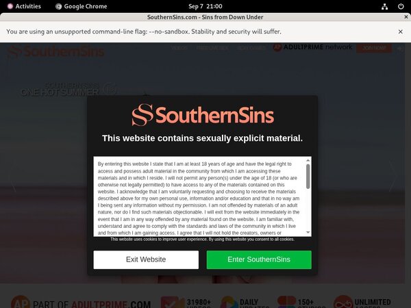 Southernsins.com By SMS