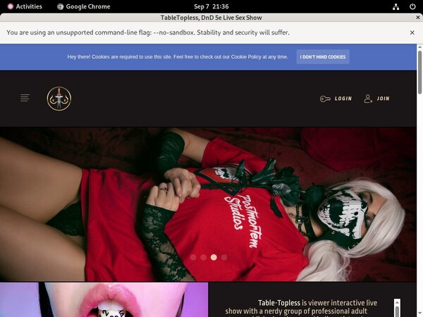 TableTopless Hot Sex