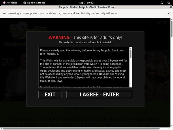 Tadpole X Studio Account 2016