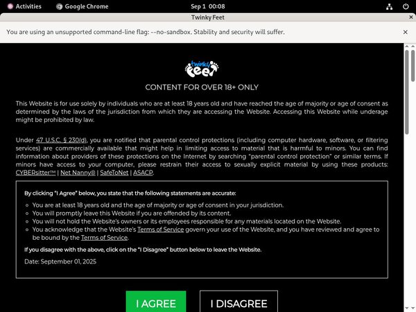 Twinkyfeet.com Automatische Incasso