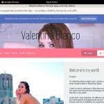 Valentinabiancox.com Member Account
