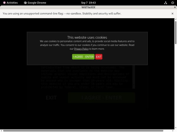 Willtilexxx.com Register Form