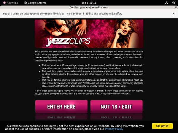 Yezzclips.com Sign Up Link