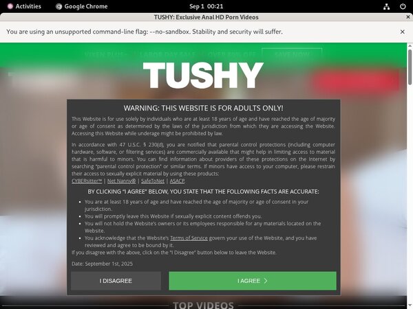 Tushy Crear Cuenta