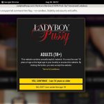 Ladyboypussy.com Join By EU Debit
